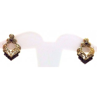 Golden Oxidized Women Earring Bali Jhumka Jhumki Jewelry PushBack Classy Gift 59